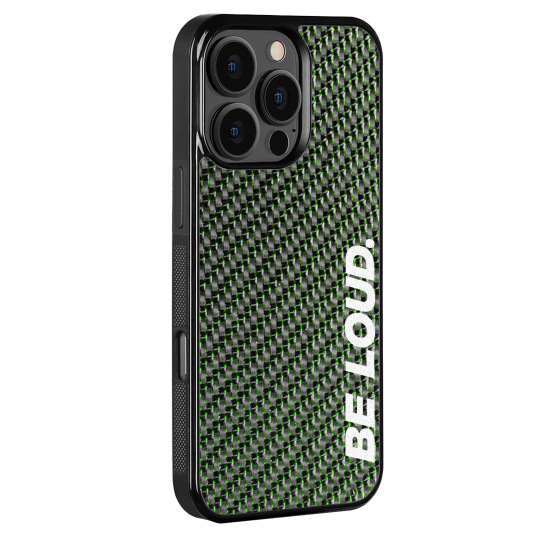 'BE LOUD.' x SCF - Carbon Fiber iPhone Case