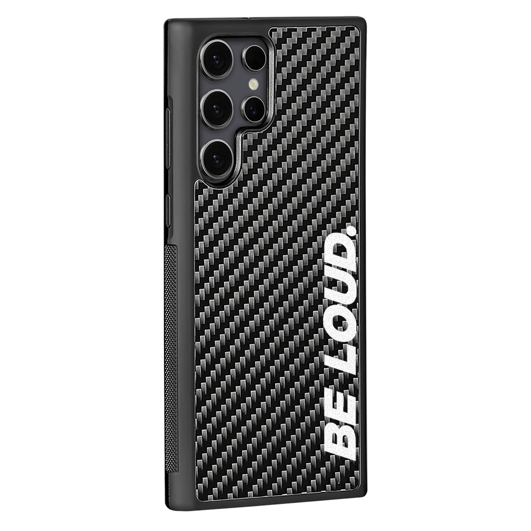 'BE LOUD.' x SCF - Carbon Fiber Samsung Case