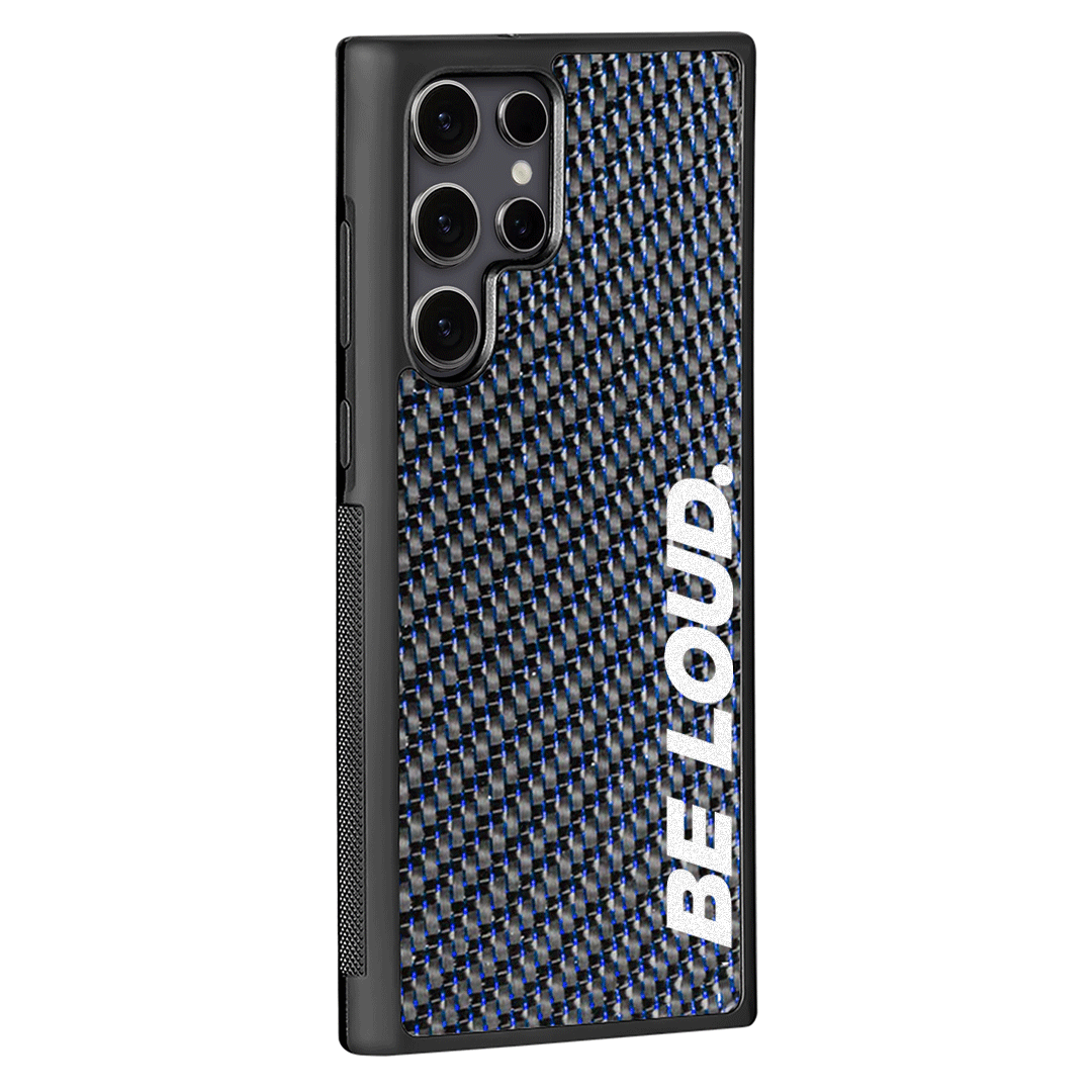 'BE LOUD.' x SCF - Carbon Fiber Samsung Case